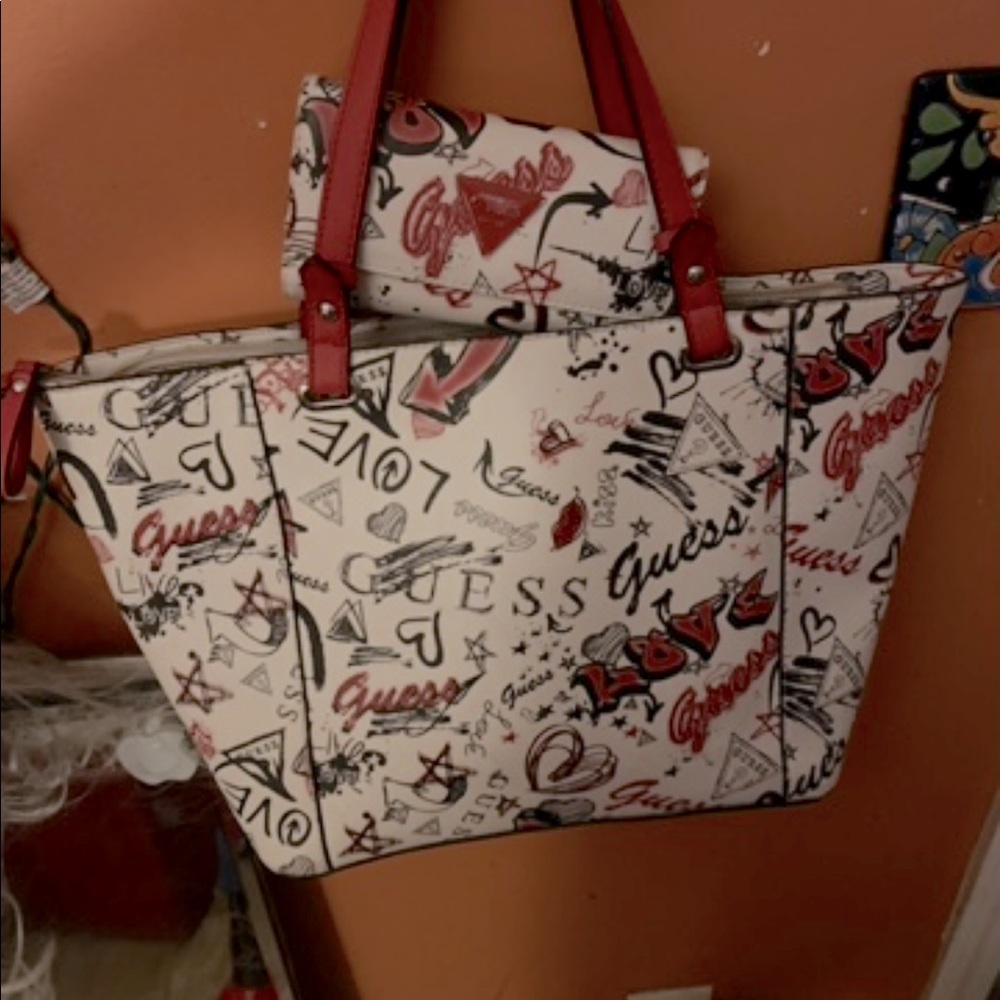Guess purse and wallet